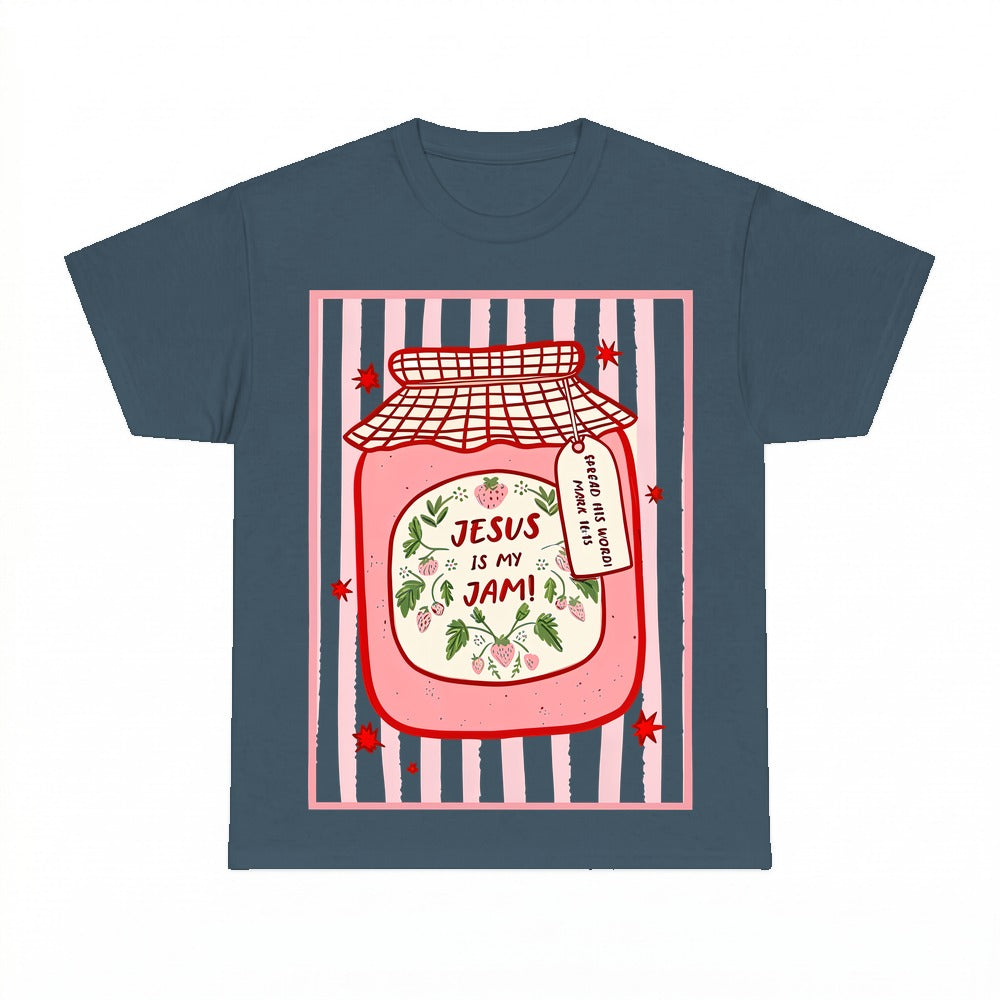 Jesus Is My Jam shirt - Dark Heather