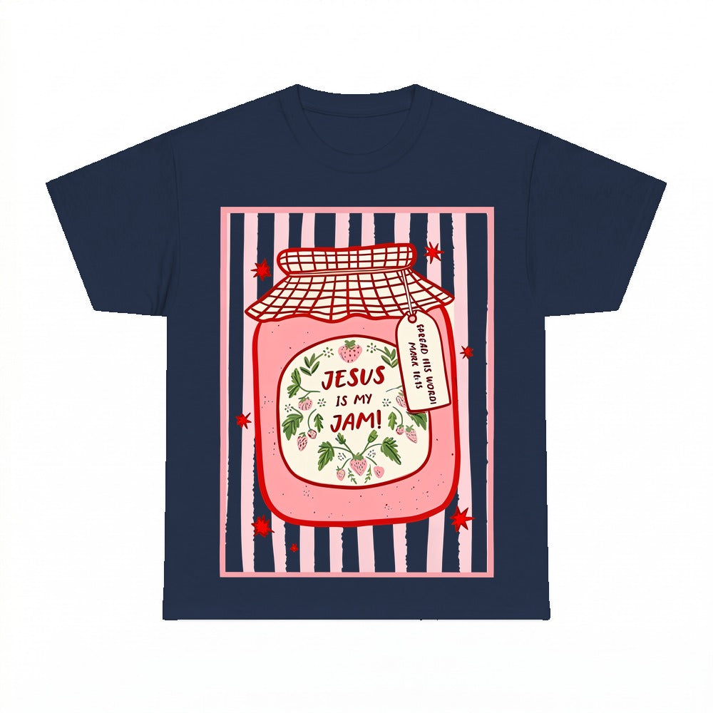 Jesus Is My Jam shirt - Navy