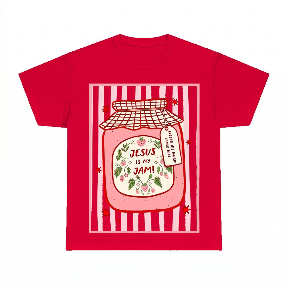 Jesus Is My Jam shirt - Red