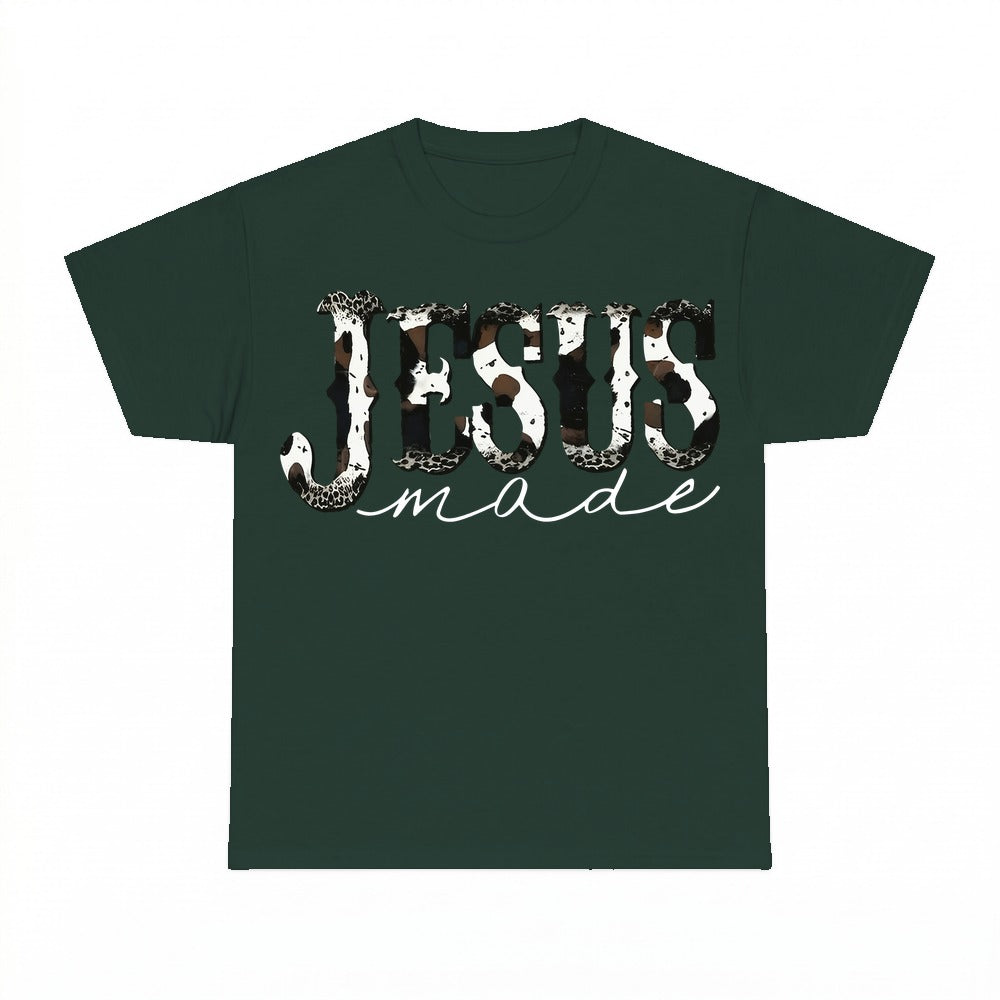 Jesus Made Western shirt - Forest Green