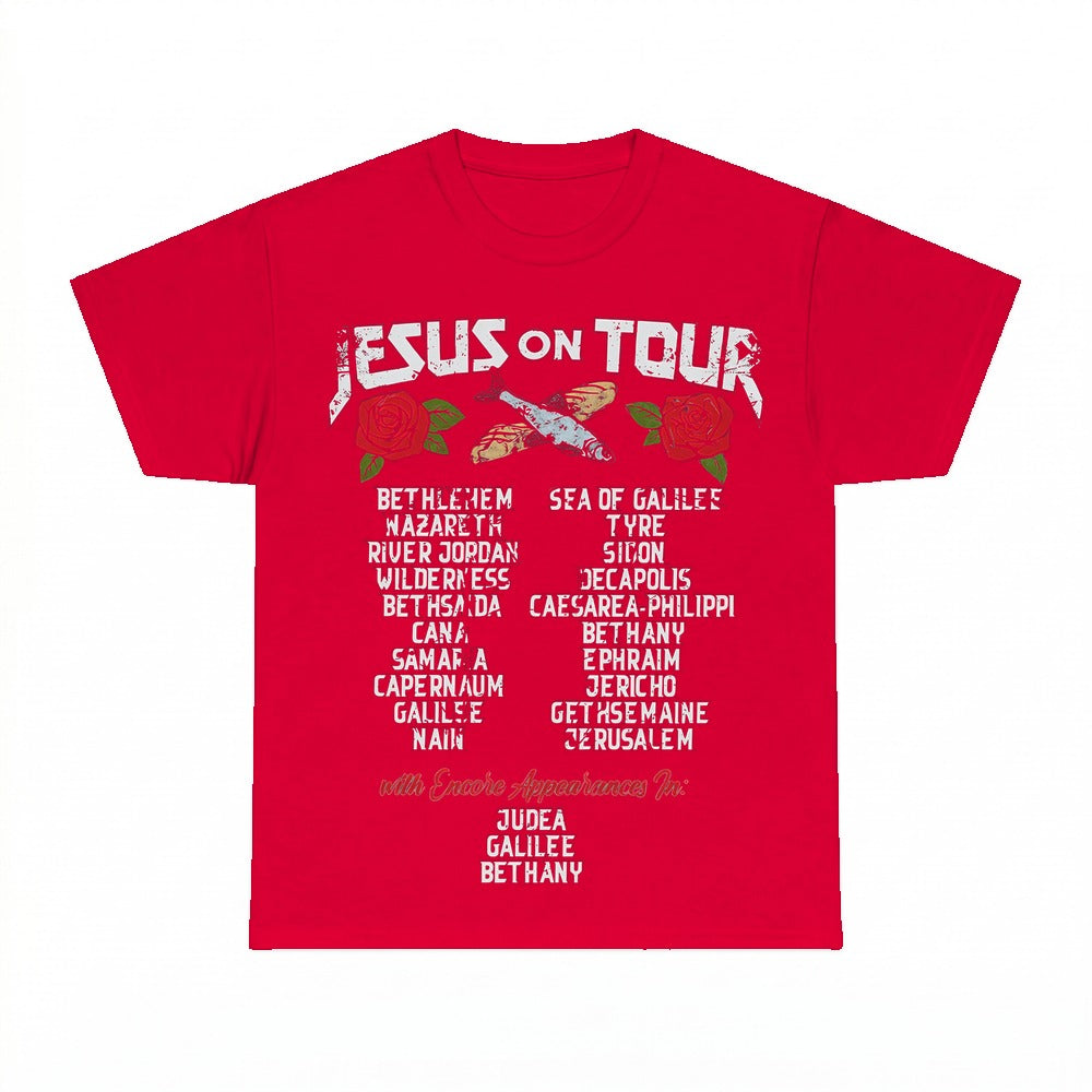 Jesus World Tour shirt - Red
