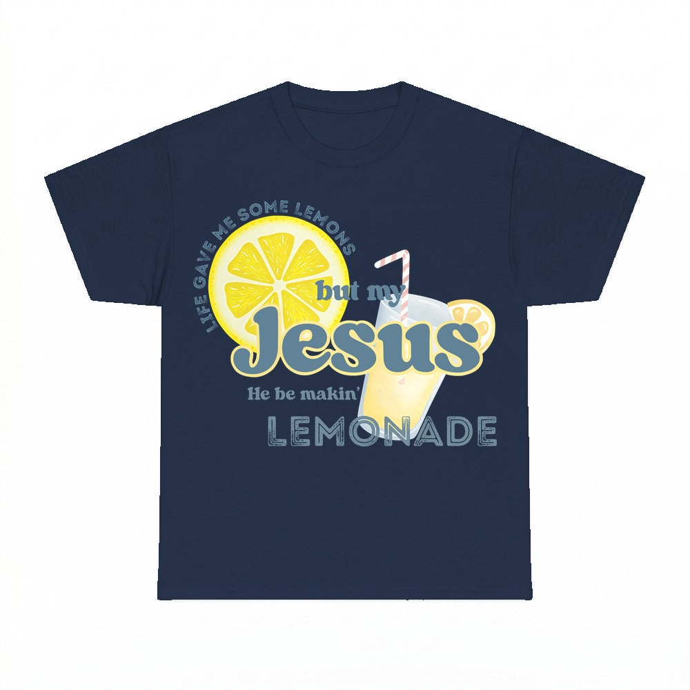 Life Gave Me Lemons Jesus Lemonade shirt - Navy