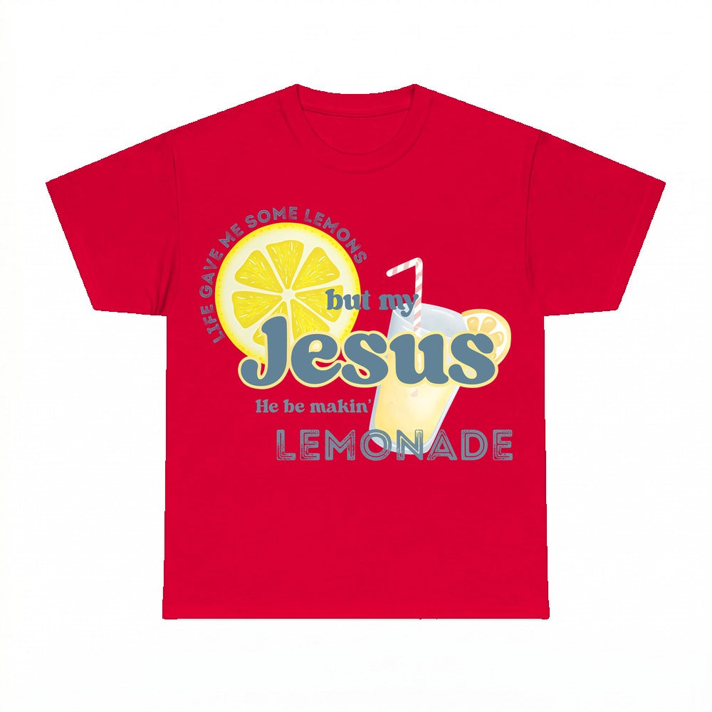 Life Gave Me Lemons Jesus Lemonade shirt - Red
