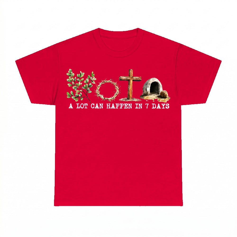 A Lot Can Happen In 7 Days shirt - Red