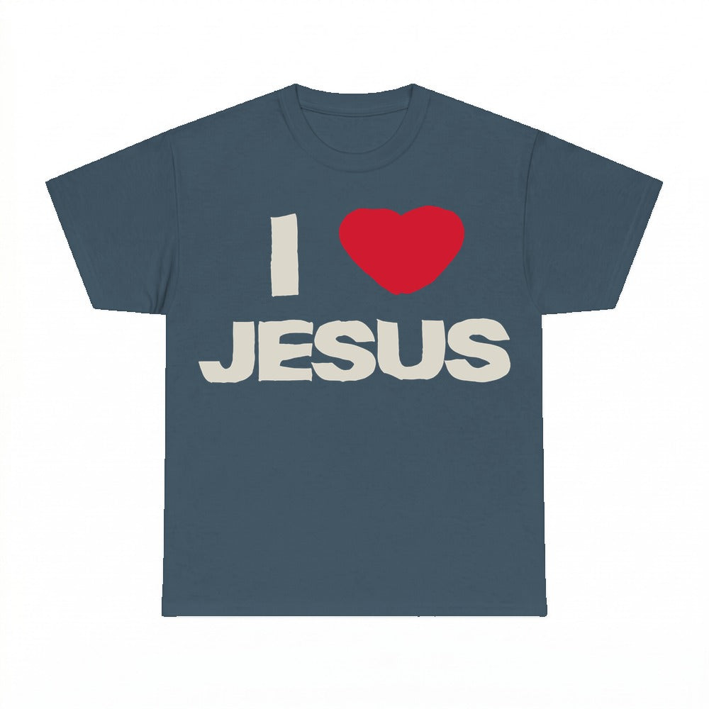 I Love Jesus shirt - Dark Heather