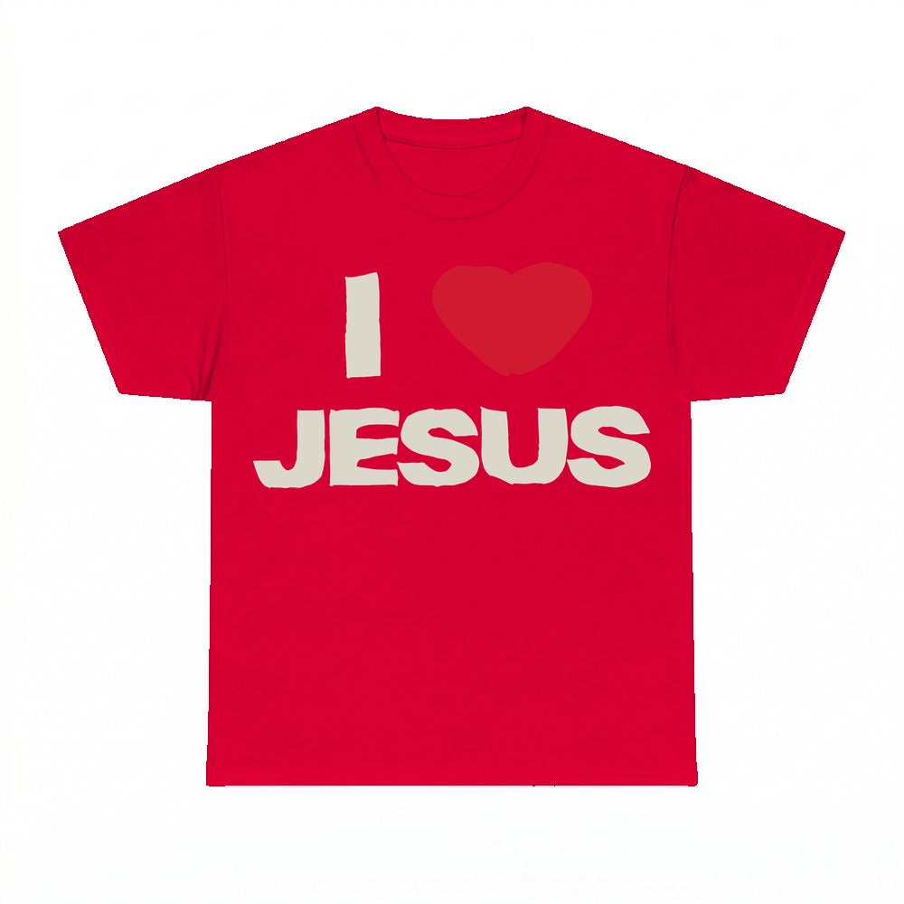 I Love Jesus shirt - Red
