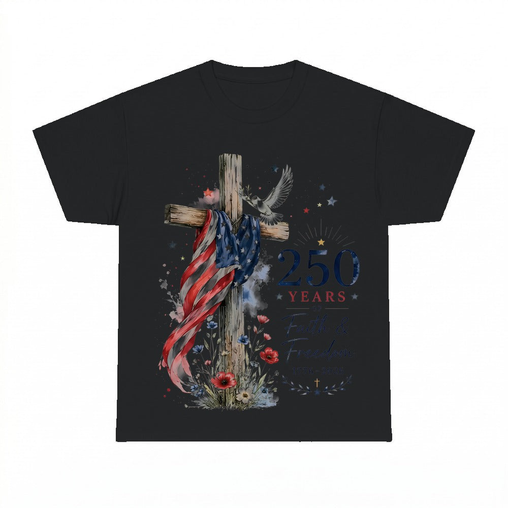 250th Anniversary Faith & Freedom shirt - Black