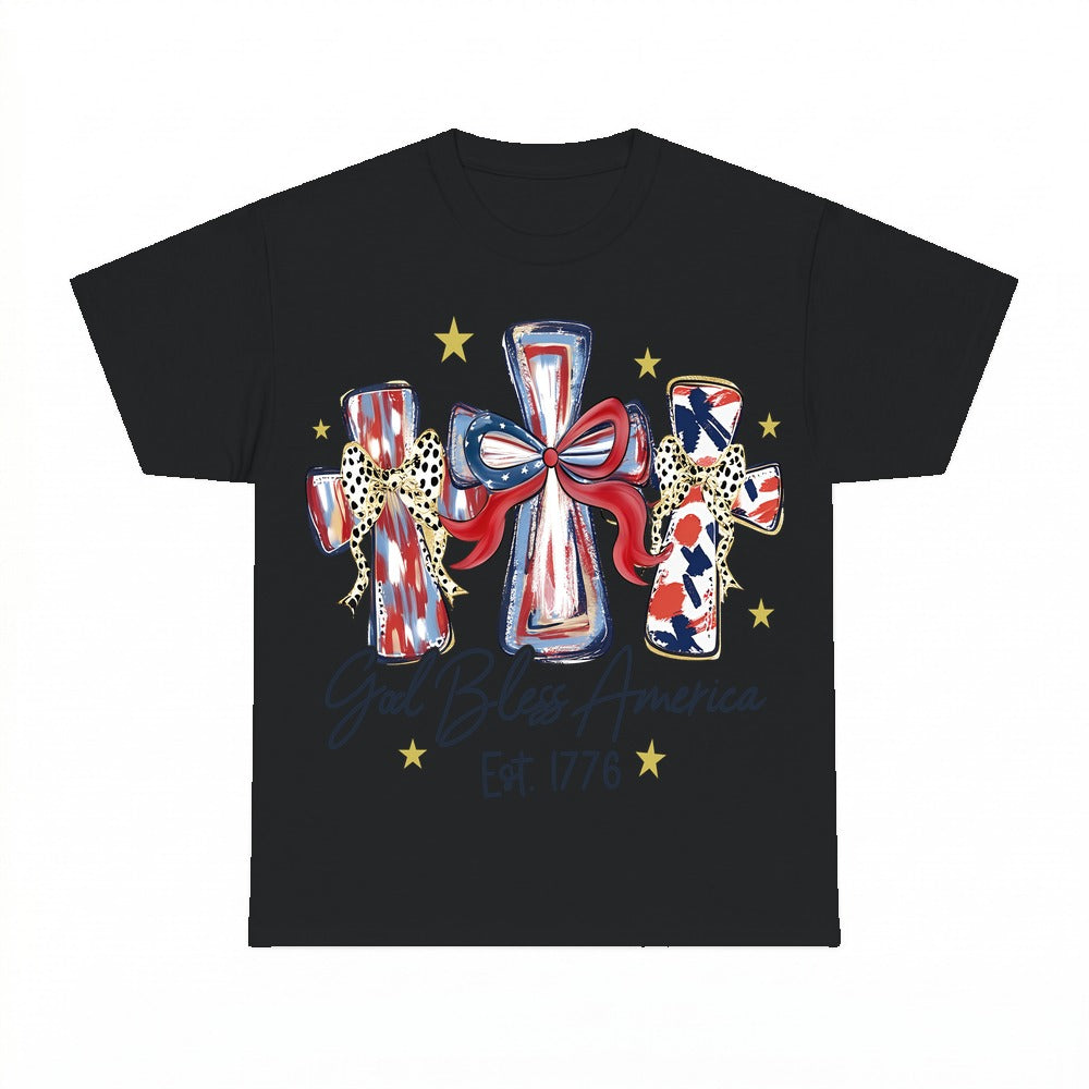 God Bless America shirt - Black