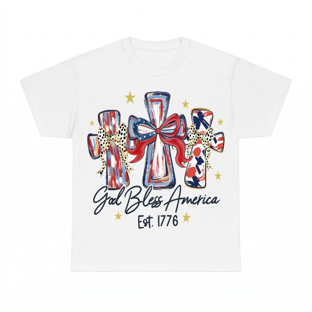 God Bless America shirt - White