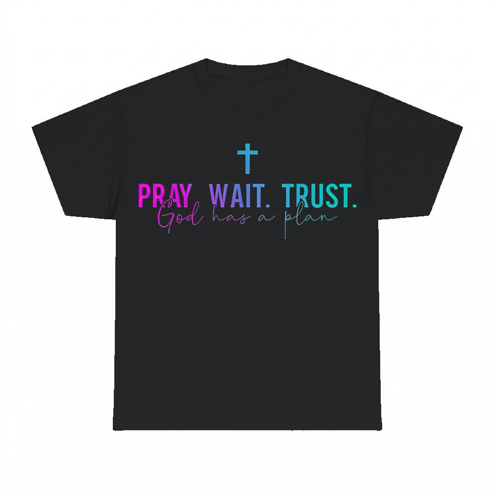 Pray Wait Trust shirt - Black