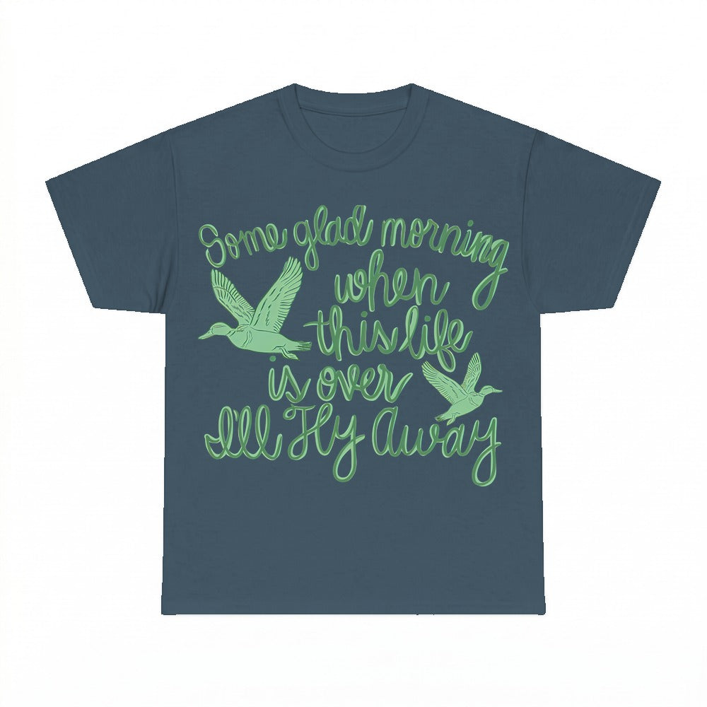 I'll Fly Away hymn shirt - Dark Heather