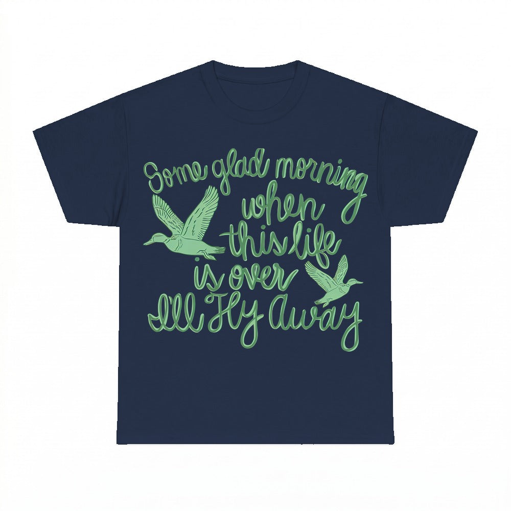 I'll Fly Away hymn shirt - Navy