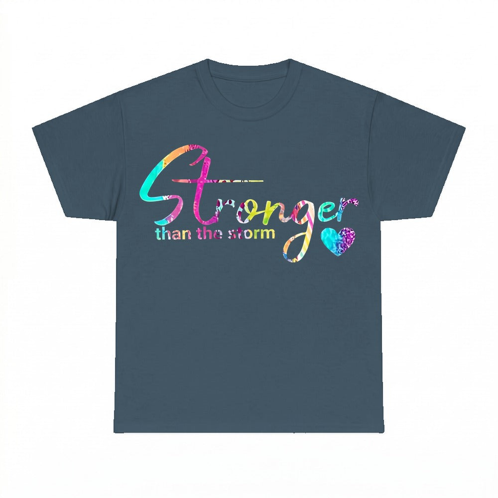 Stronger Than The Storm shirt - Dark Heather