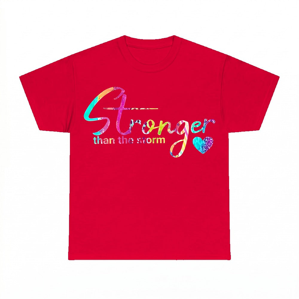 Stronger Than The Storm shirt - Red
