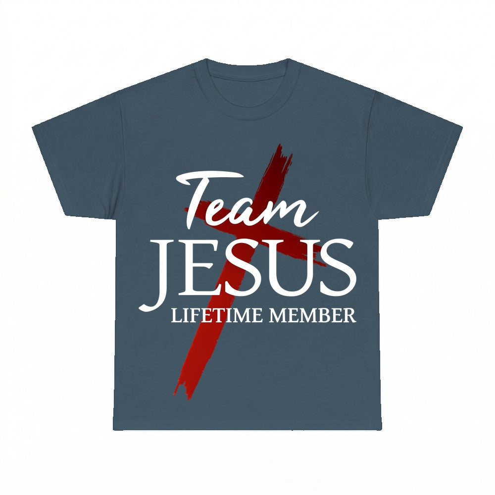 Team Jesus Lifetime Member shirt - Dark Heather