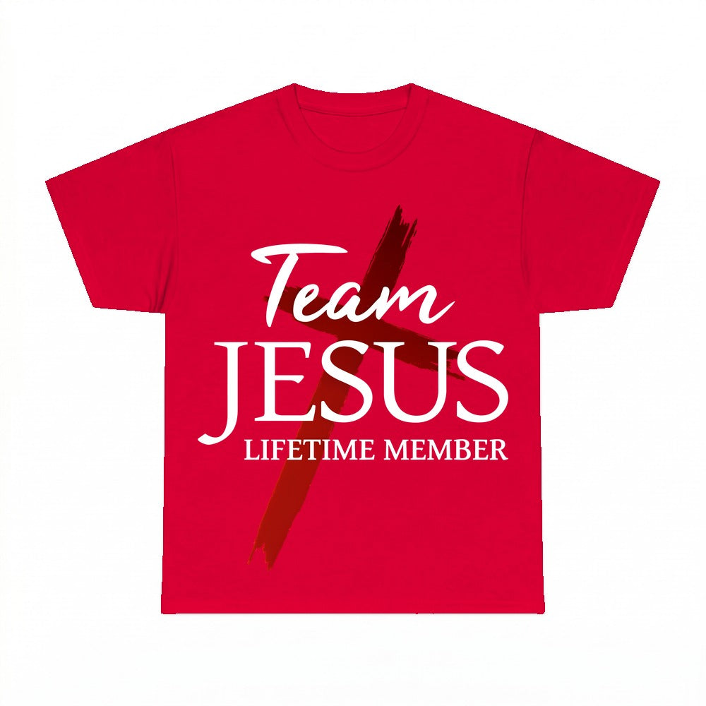 Team Jesus Lifetime Member shirt - Red