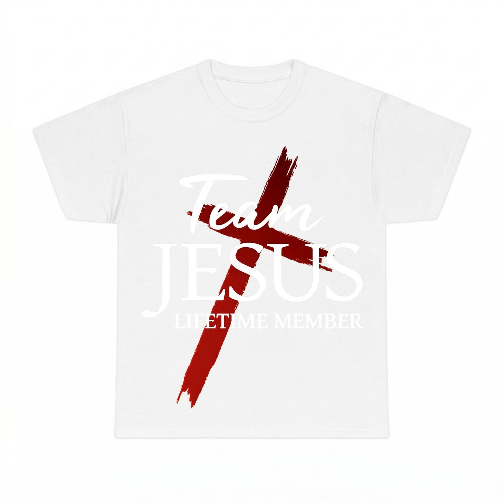 Team Jesus Lifetime Member shirt - White
