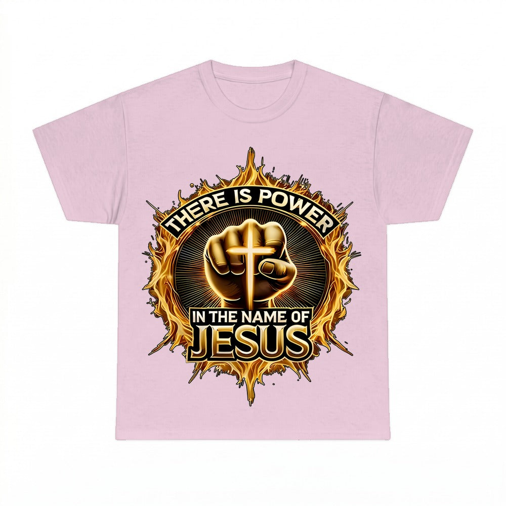 There Is Power In The Name Of Jesus shirt - Light Pink
