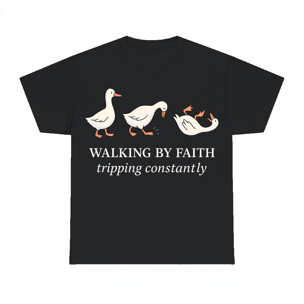 Walking By Faith Tripping Constantly shirt - Black